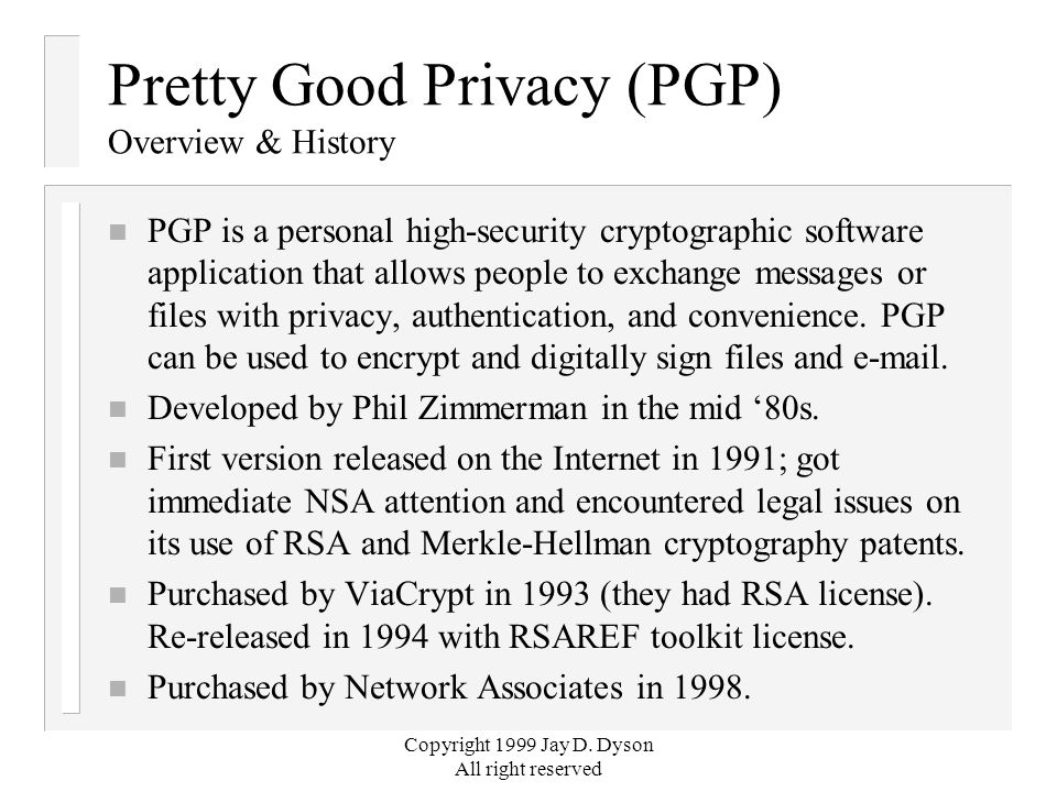 pretty good privacy