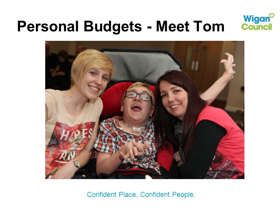 Confident Place, Confident People. Personal Budgets - Meet Tom