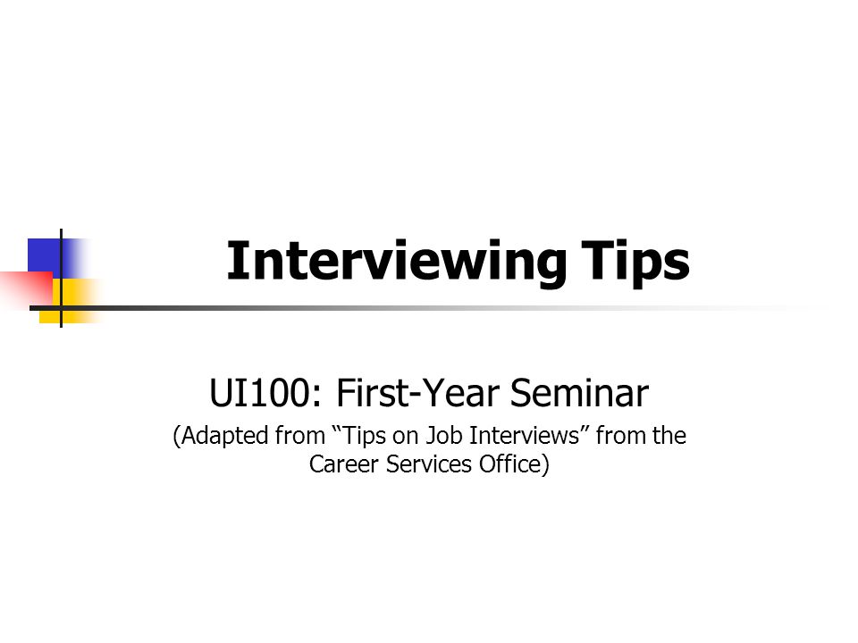 interviewing tips