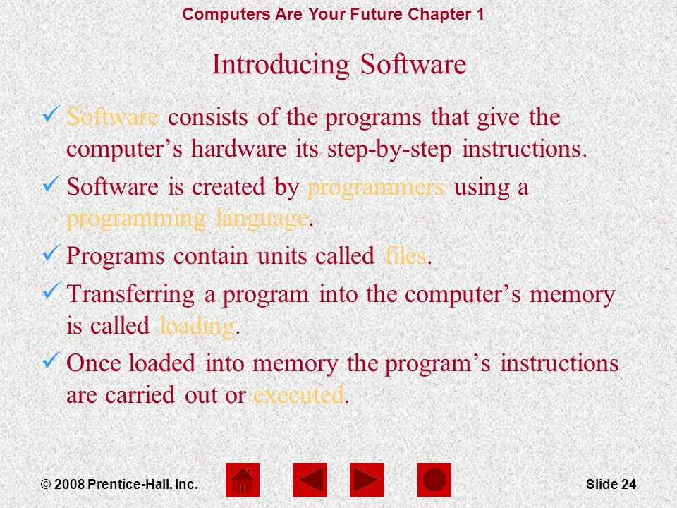 Computers Are Your Future Chapter 1 Slide 24© 2008 Prentice-Hall, Inc.
