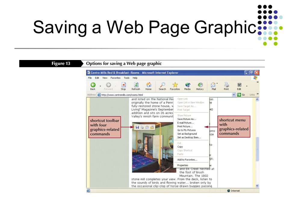 Saving a Web Page Graphic