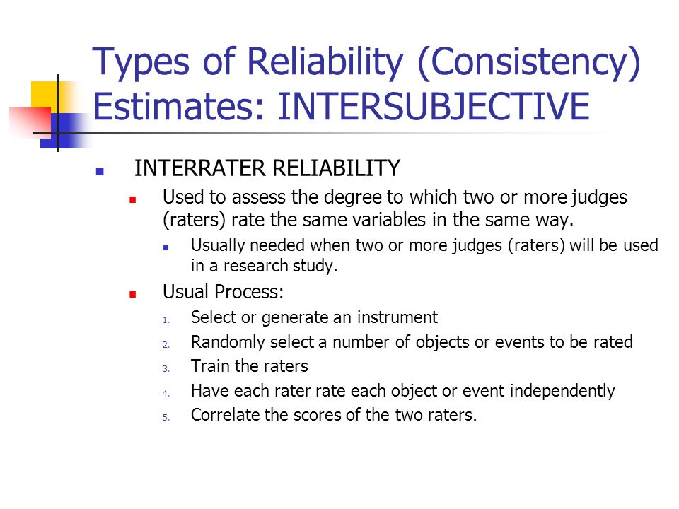 reliability & validity in research reliability & validity in research