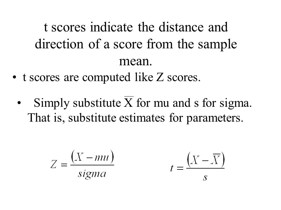 T Scores And Confidence Intervals Using The Distribution Ppt 3 T