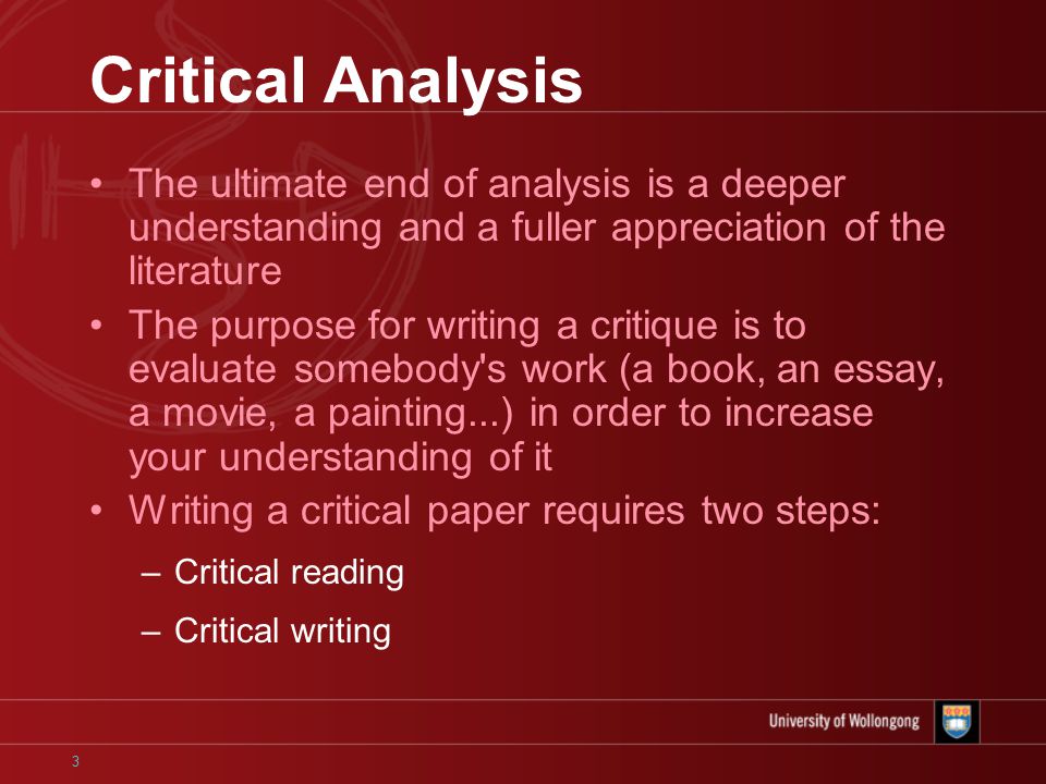 critic essay writing Guide how to write critical analysis essay every student knows pretty well what difficulties appear if he or she is to write a critical analysis essay. critic essay writing Guide how to write critical analysis essay every student knows pretty well what difficulties appear if he or she is to write a critical analysis essay.