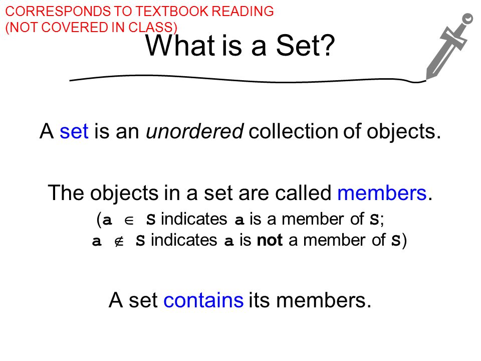 What is a Set. A set is an unordered collection of objects.
