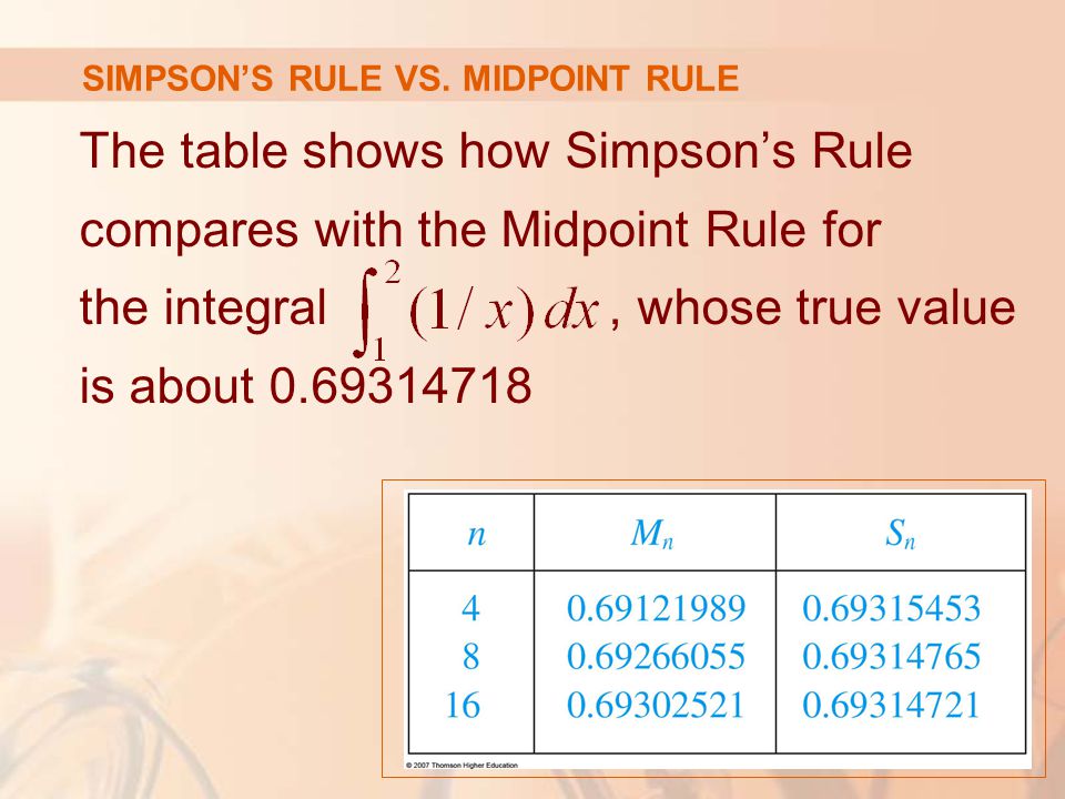 SIMPSON’S RULE VS.