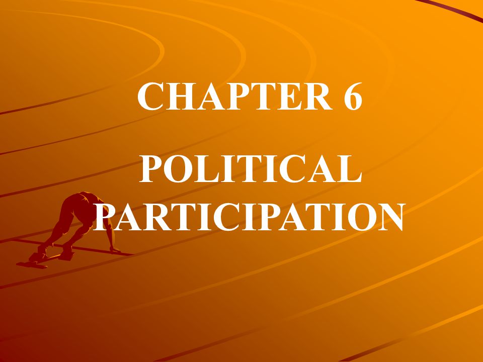 CHAPTER 6 POLITICAL PARTICIPATION