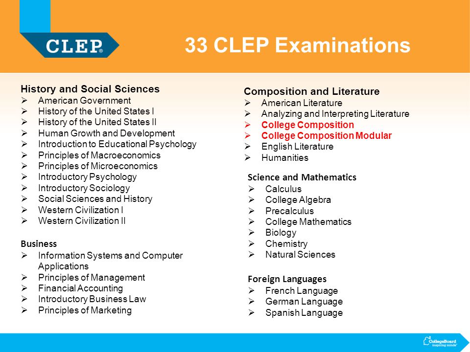 Clep English With Essay
