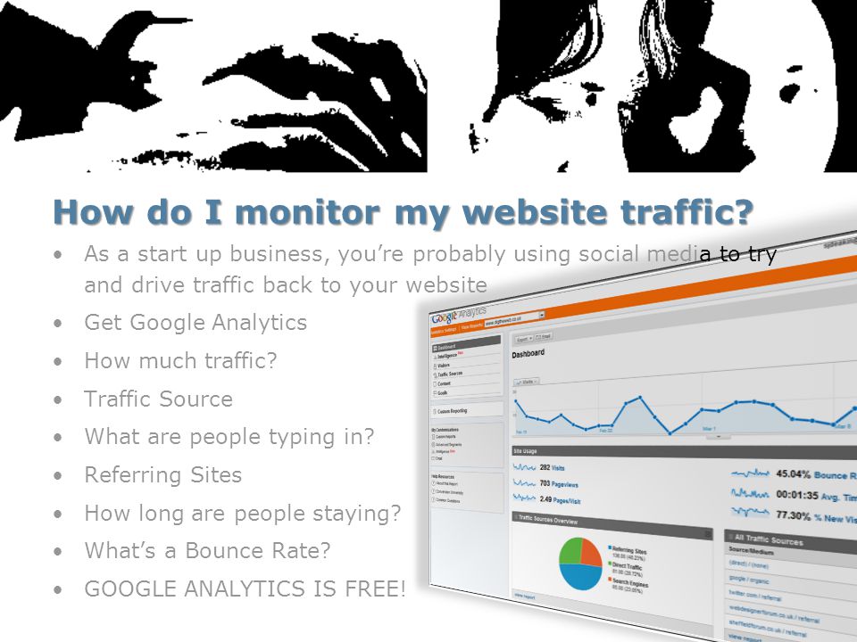 How do I monitor my website traffic.