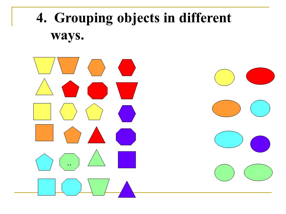 3. Using other criterion in grouping objects...