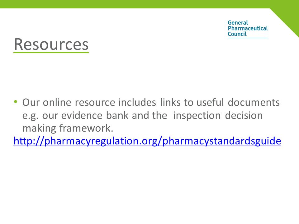 Resources Our online resource includes links to useful documents e.g.