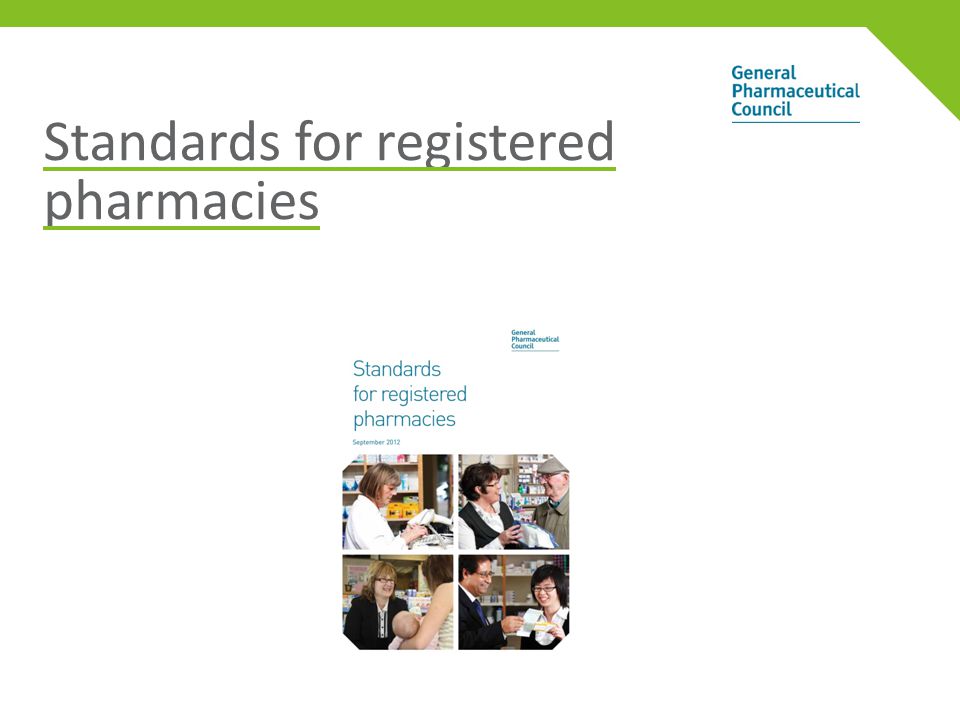 Standards for registered pharmacies