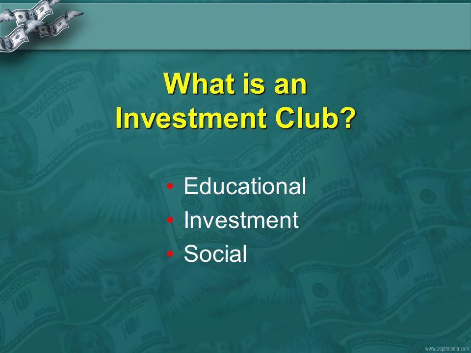 What is an Investment Club Educational Investment Social