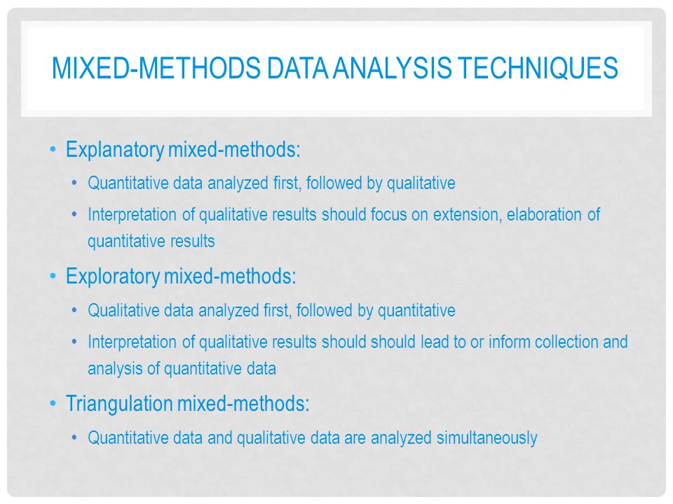 Data Analysis Techniques Dissertation