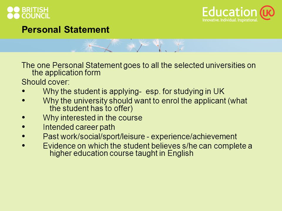 uni personal statement pinterest