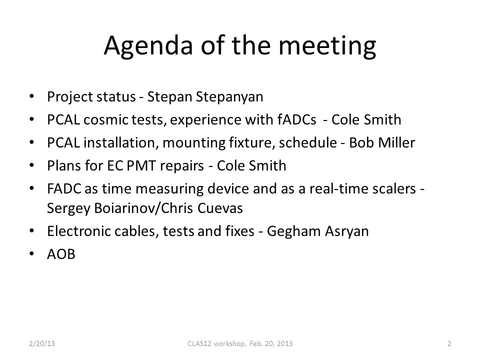 Add agenda aob board meeting
