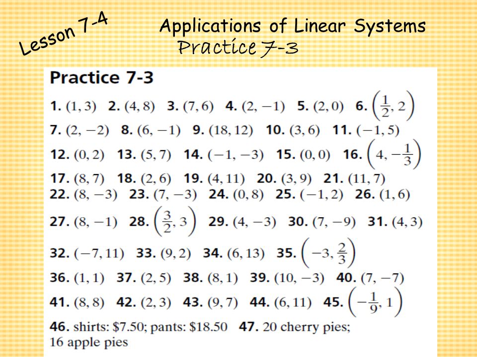 Lesson 7 Homework Practice Solve Systems Of Equations By Graphing Lesson 7 Homework Practice Solve Systems Of Equations By Graphing Answers Image 2