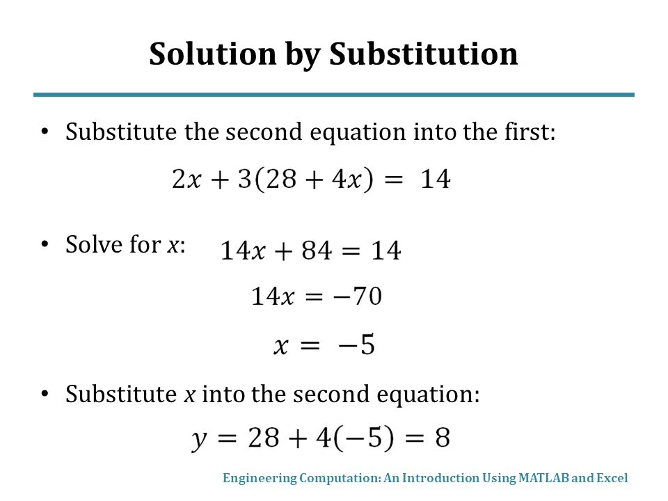 Solving Simultaneous Equations In Excel Talkchannels Chapter 8 Solving Simultaneous Equations Linear