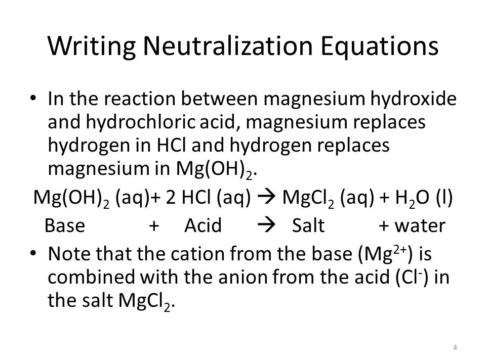 Naoh And Hcl Balanced Equation Jennarocca Balanced Chemical Equation For The Neutralization Reaction Between
