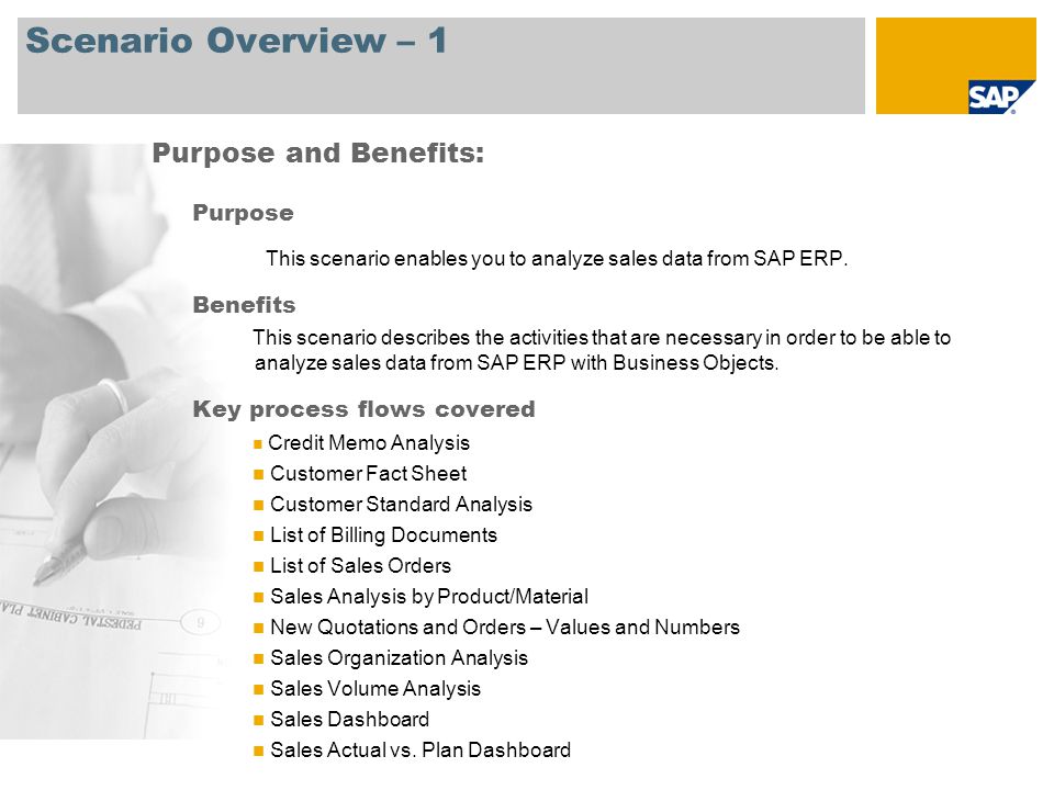 sales scenario