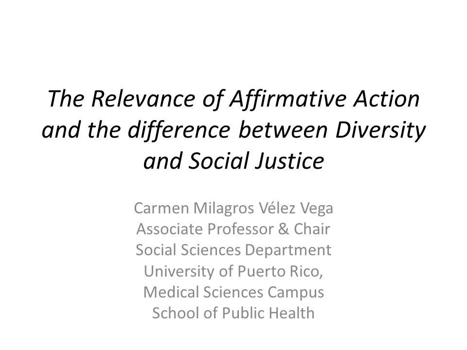 Example research paper on affirmative action