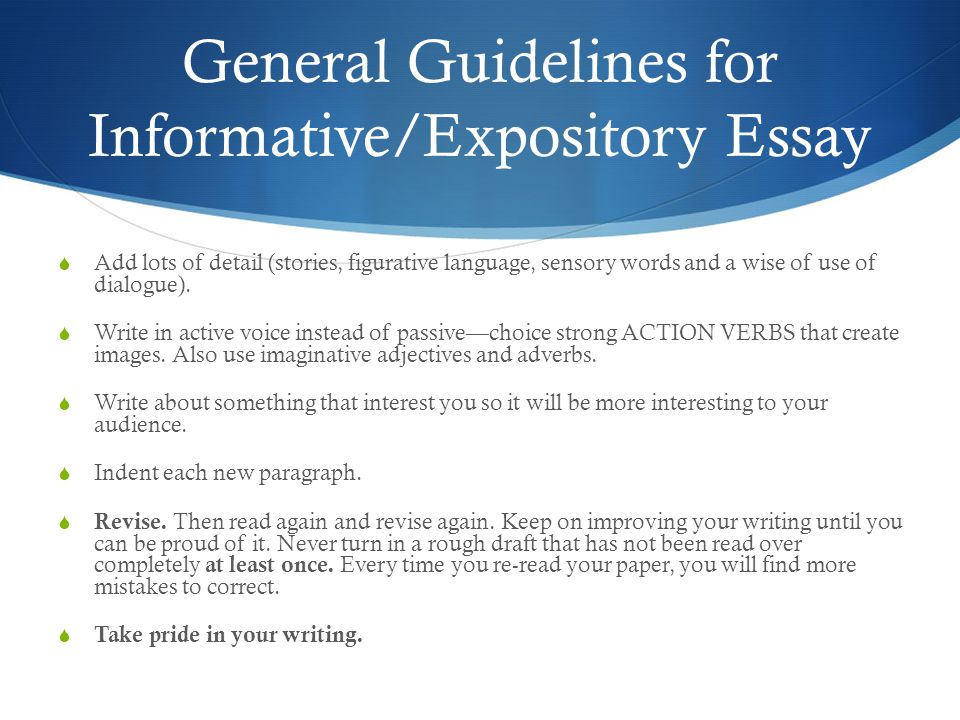Essay Expository
