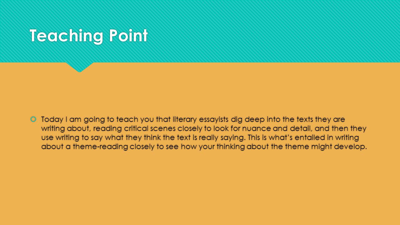 How To Write A Literary Criticism Essay