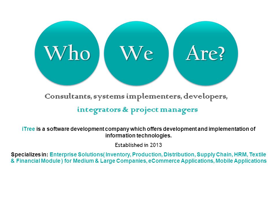 iTree is a software development company which offers development and implementation of information technologies.