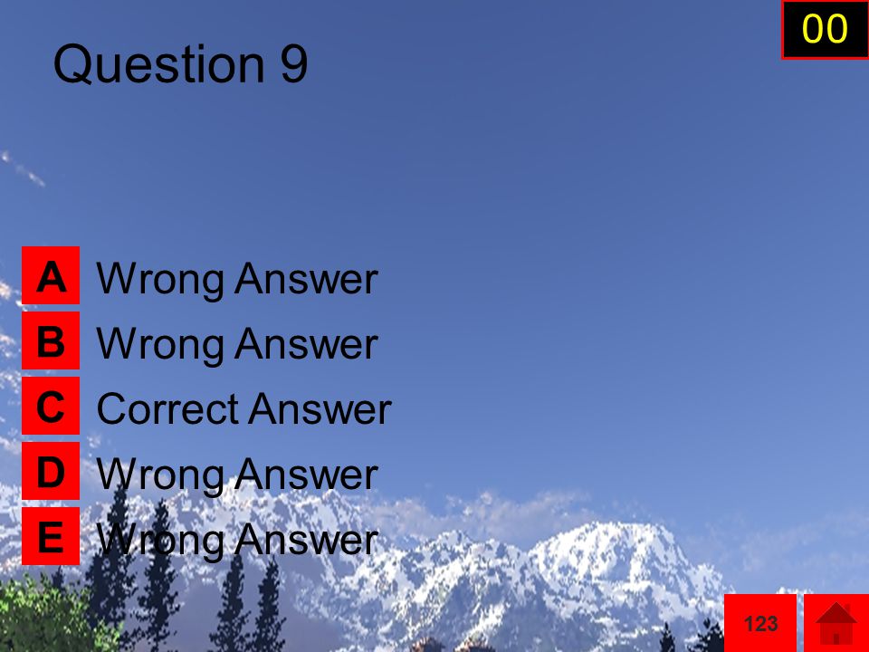 Question 8 D B C A E Correct Answer Wrong Answer