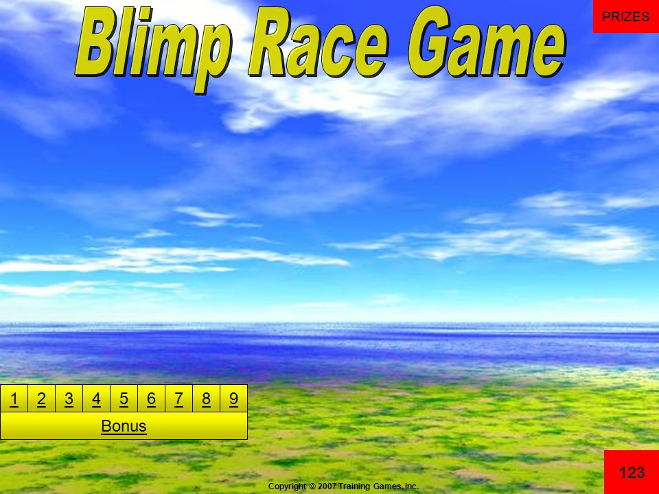 Mini-Blimp Game Instructions on bottom slides