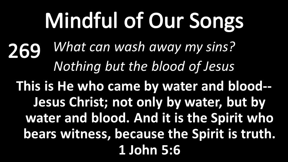 What can wash away my sins.