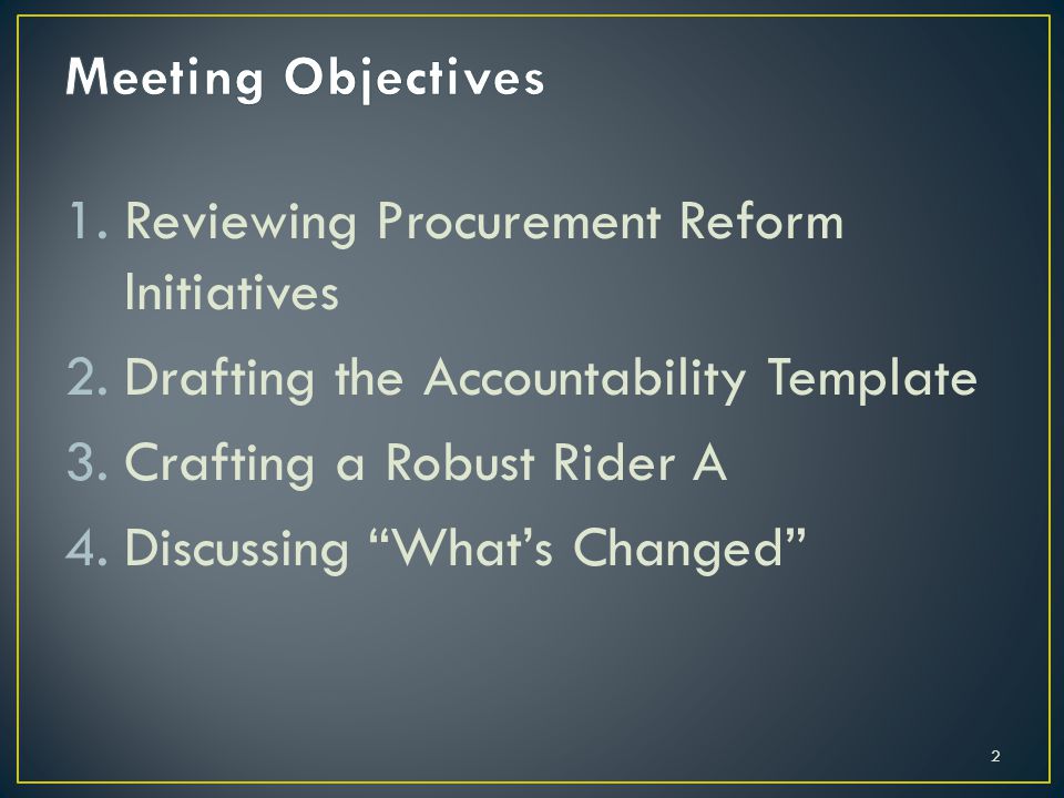 1 procurement reform roadshow fall reviewing procurement reform 1 procurement reform roadshow fall reviewing procurement reform, Presentation templates