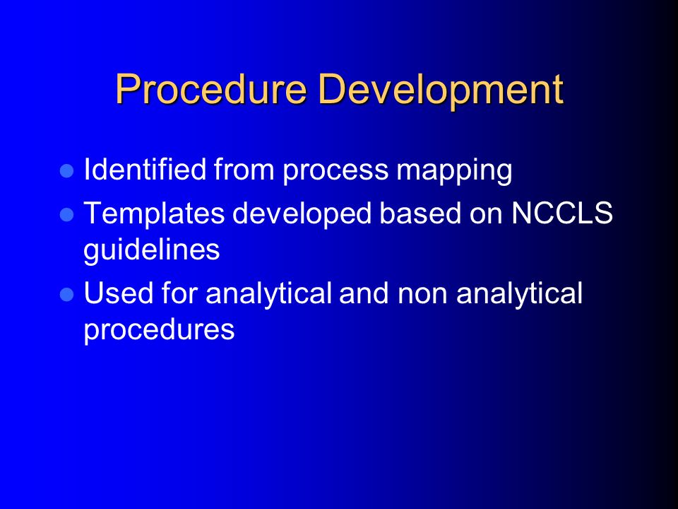 What Happens (List the steps) Who’s responsible Procedure (or another Process) Results 1) 2) 3)