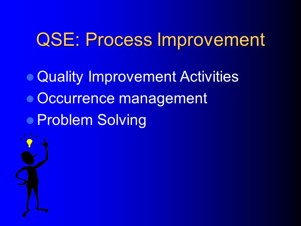 QSE: Assessment Quality Indicators Internal Audits Management Review