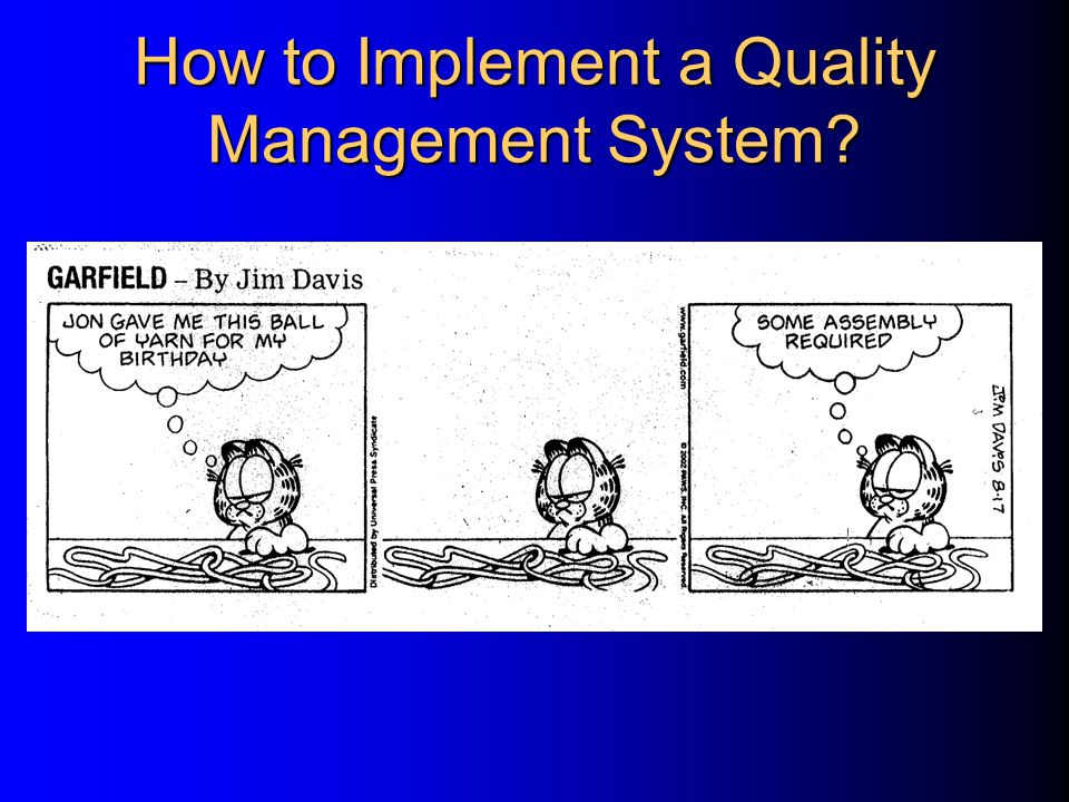 Why Quality Management System.