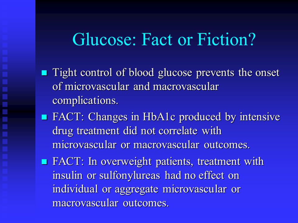 Glucose: Fact or Fiction.