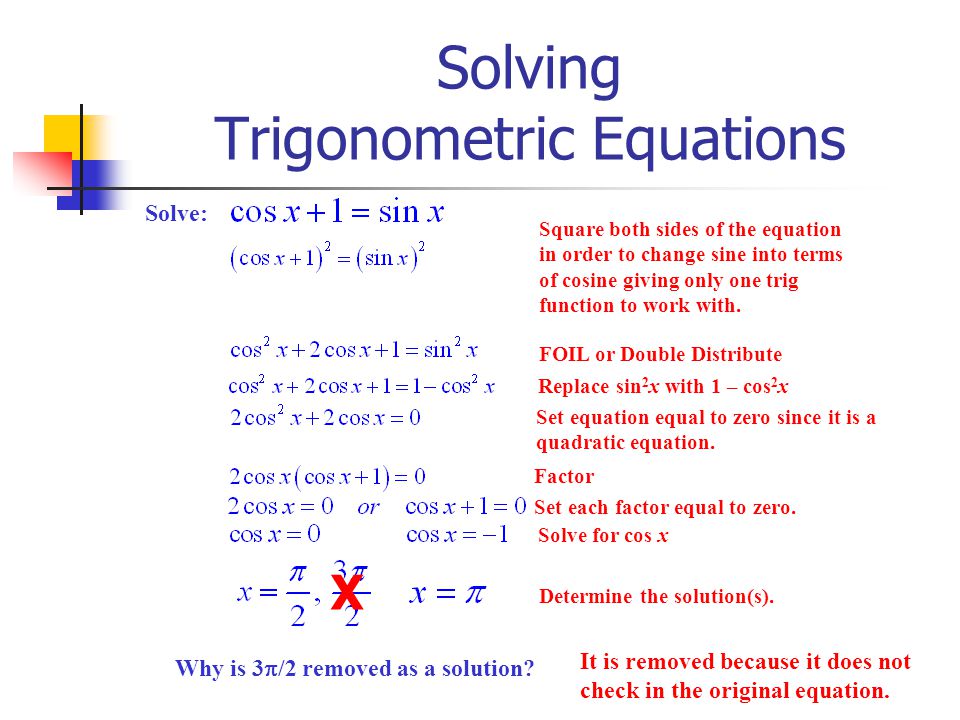 What Is A Trigonometric Equation Talkchannels Lesson 5 3 Solving Trigonometric Equations Use Standard Algebraic