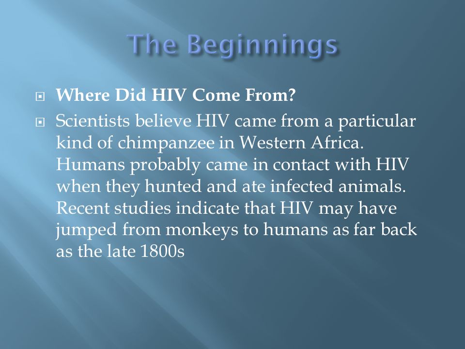  Where Did HIV Come From.
