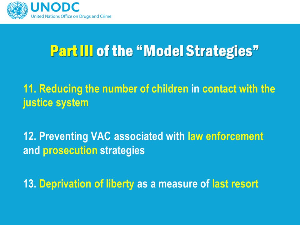 Part III of the Model Strategies 11.