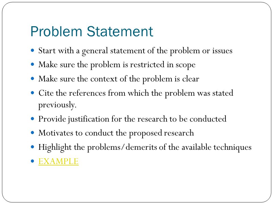 How to write justification statement