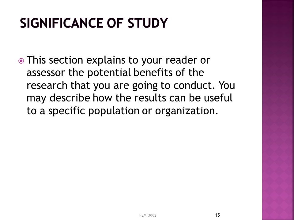 significant study significant study