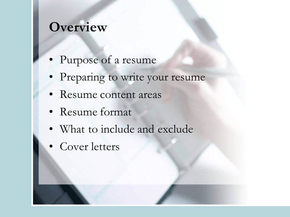 how to prepare an effective resumes