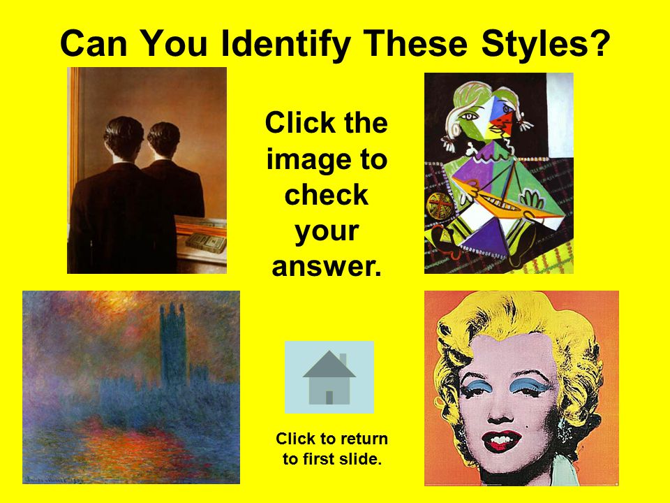 Can You Identify These Styles. Click the image to check your answer.