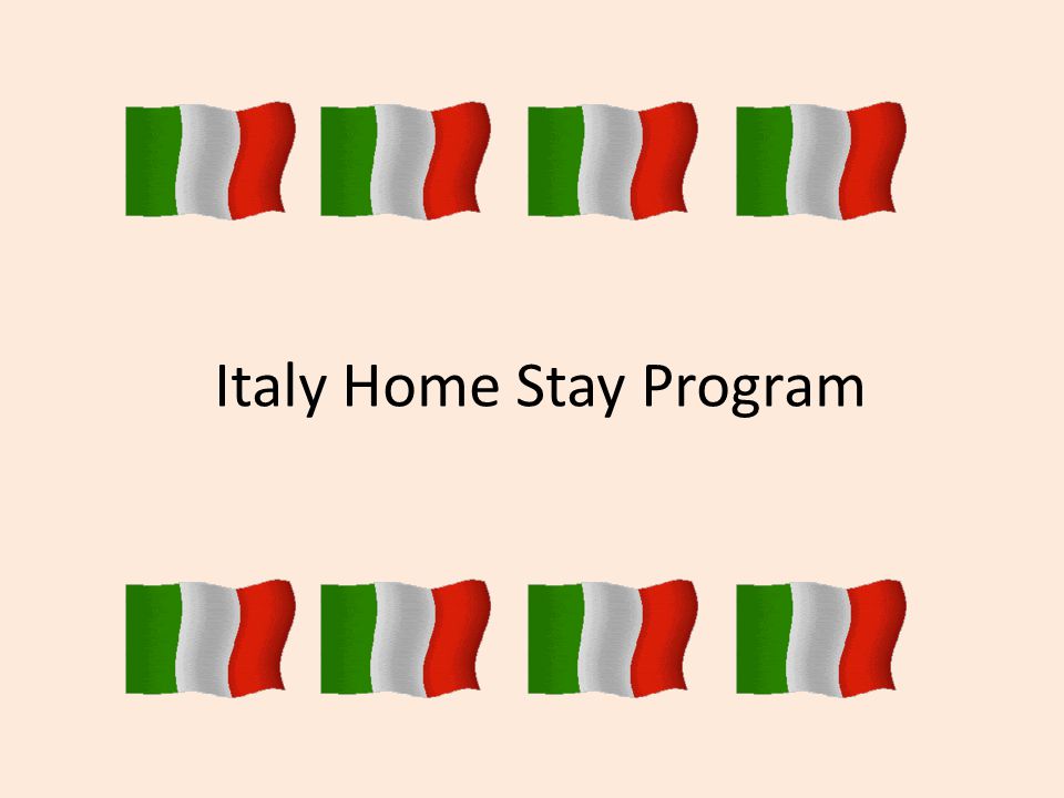 Italy Home Stay Program