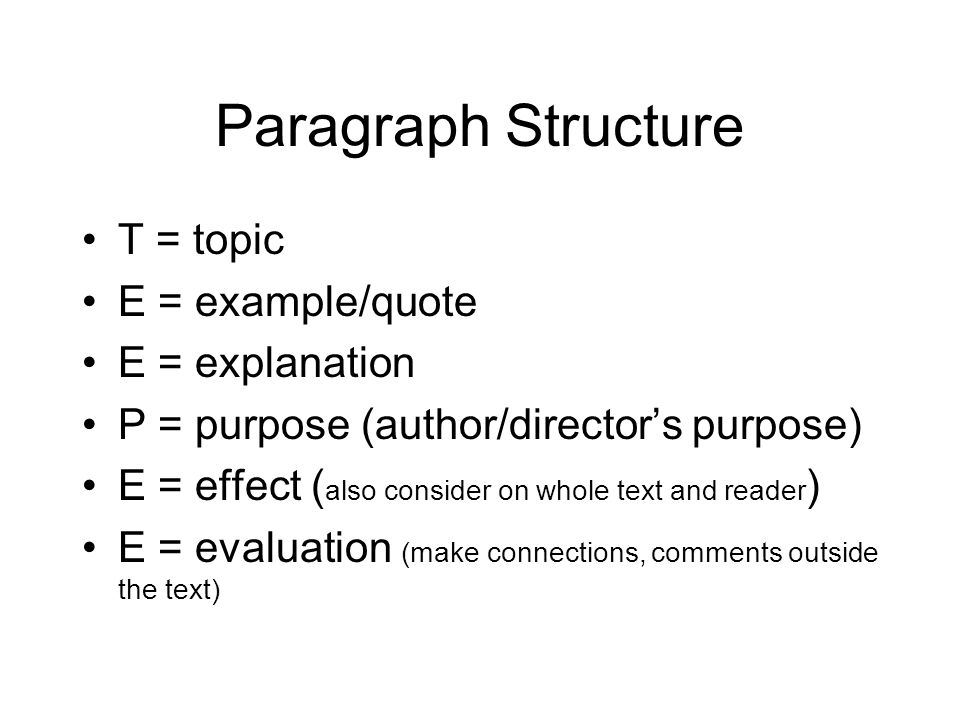 Structure of an english literature a level essay