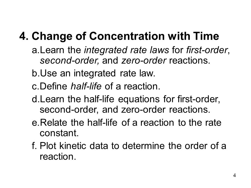 Second Order Equation Chemistry Talkchannels 1 Reaction Rates Definition Of Rate 2 Experimental