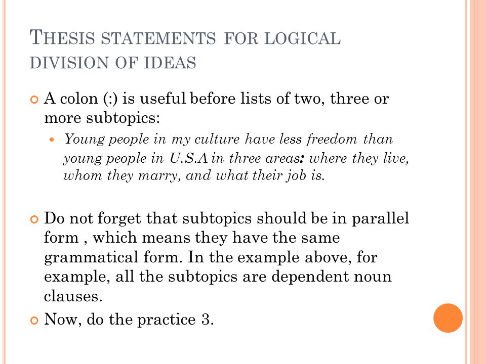 Perfect Thesis Statement Examples