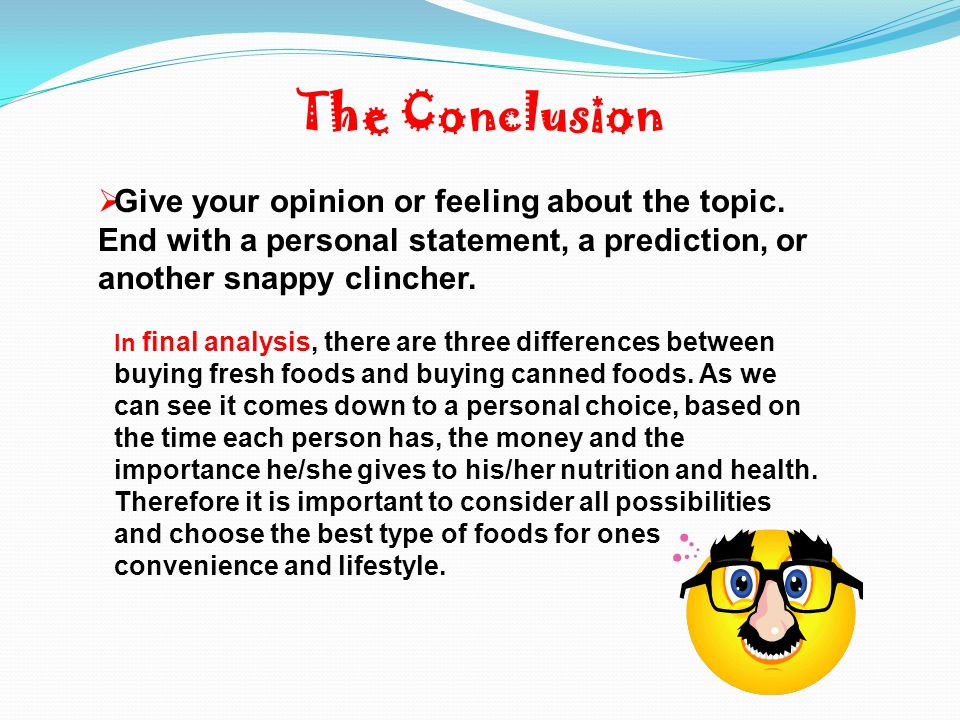 Conclusion Statement