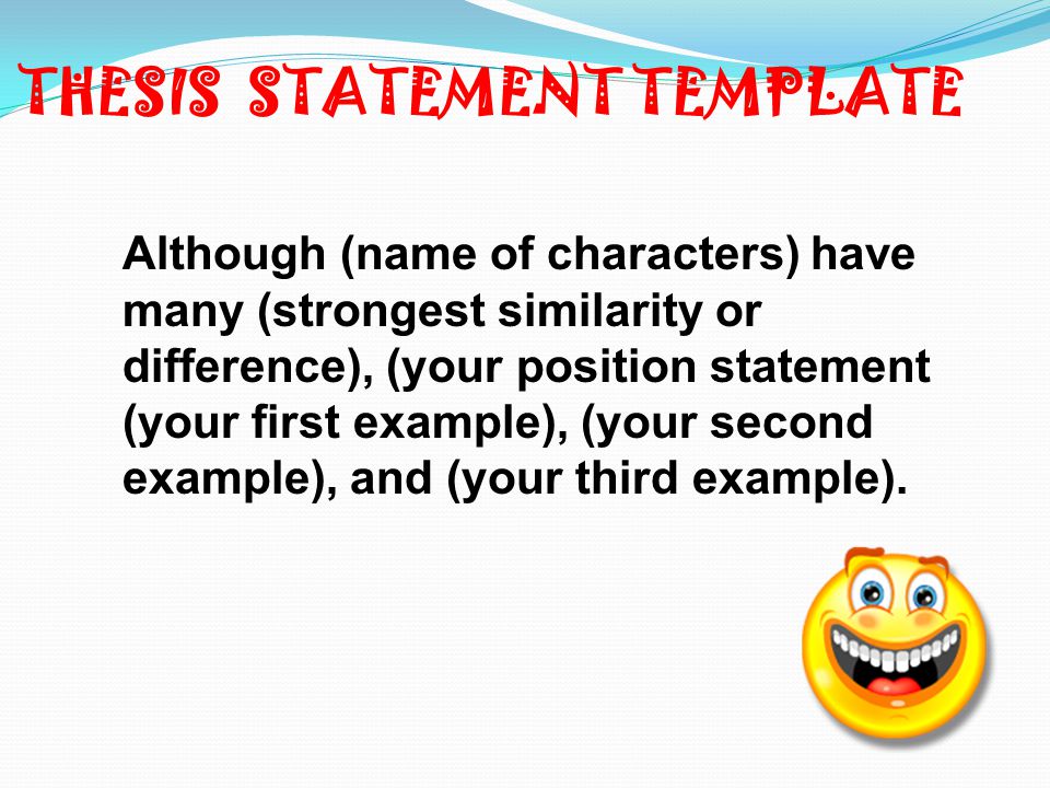 Example Of Essay With Thesis Statement