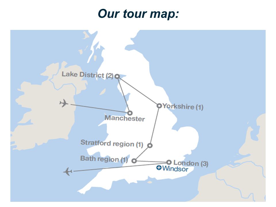 Our tour map:
